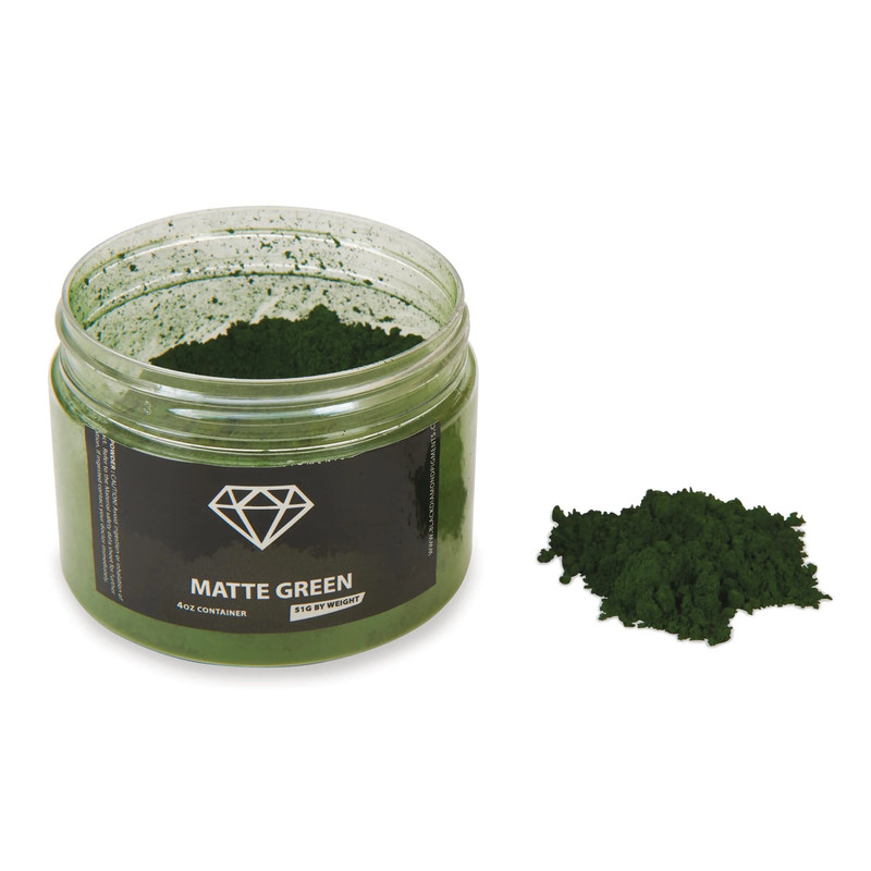 Mica Powder - 51 Grams - Color:Matte Green